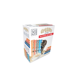 Load image into Gallery viewer, M-PETS Creamy Treats for Cats Multipack 40 + 8 Gratis (Crab x12, Salmon x12, Cod &amp; Beef x12, Tuna &amp; Shrimp x12) - 48x15g (720g)

