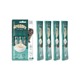 Load image into Gallery viewer, M-PETS Creamy Treats for Cats - Salmon &amp; Beef 4x15g (60g)
