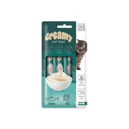 Load image into Gallery viewer, M-PETS Creamy Treats for Cats - Salmon &amp; Beef 4x15g (60g)
