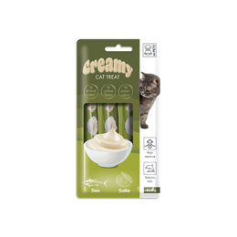 Load image into Gallery viewer, M-PETS Creamy Treats for Cats - Tuna &amp; Scallop 4x15g (60g)
