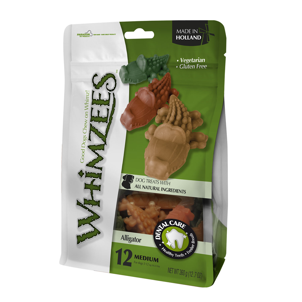 Whimzees Alligator Medium Mix Dog Treat