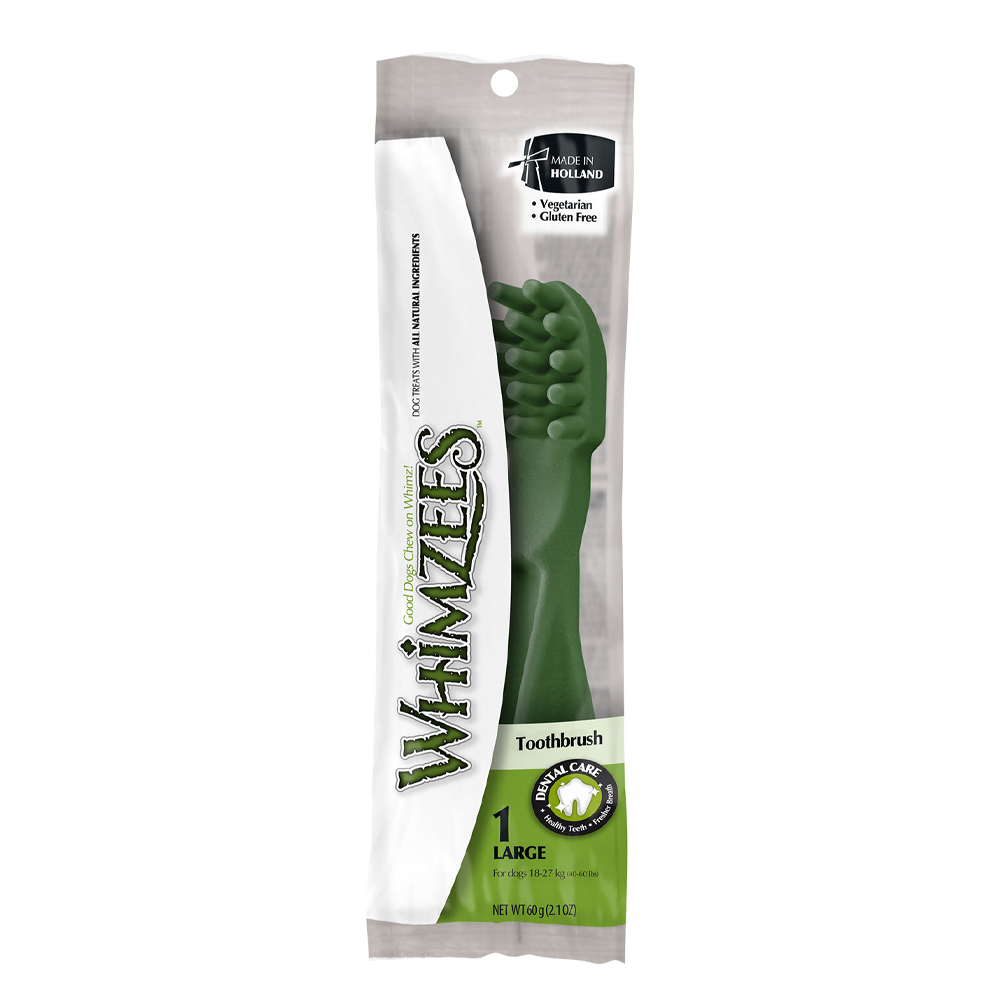 Whimzees toothbrush online dog chew