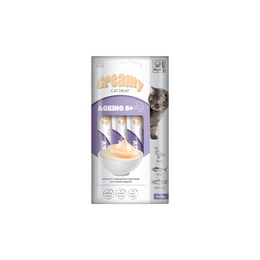 Load image into Gallery viewer, M-PETS Creamy with Functions - Cat treat - Ageing 6+ - Duck &amp; Tuna &amp; Salmon 4x15g (60g)

