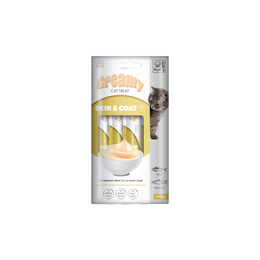 Load image into Gallery viewer, M-PETS Creamy with Functions - Cat treat - Skin &amp; Coat - Tuna &amp; Salmon 4x15g (60g)
