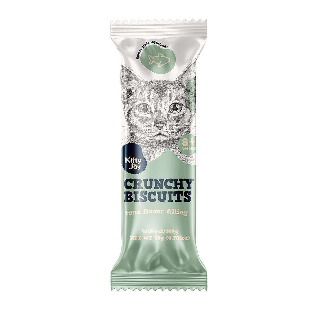 Kitty Joy Crunchy Biscuits with Tuna Flavor Filling Cat Treats