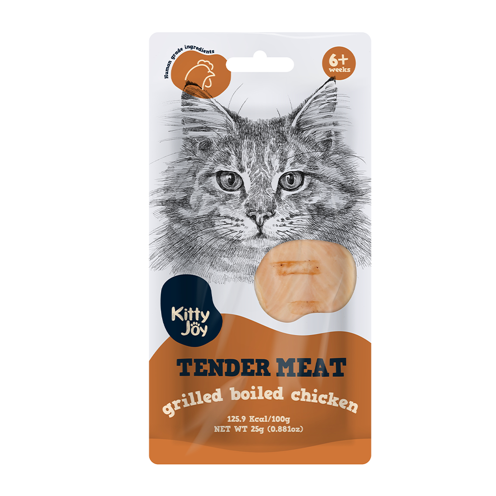 Kitty Joy Tender Meat Grilled Boiled Chicken Cat Treats