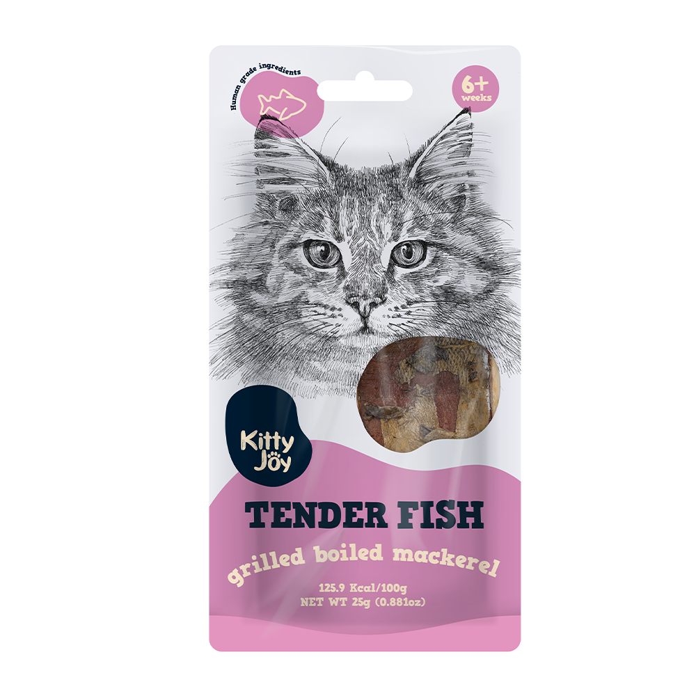 Kitty Joy Tender Fish Grilled Boiled Mackerel Cat Treats