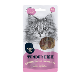 Load image into Gallery viewer, Kitty Joy Tender Fish Grilled Boiled Mackerel Cat Treats
