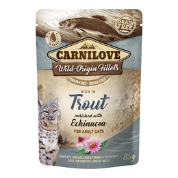 Load image into Gallery viewer, Carnilove Trout enriched with Echinacea for Adult Cats (Wet Food Pouches)
