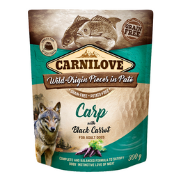 Load image into Gallery viewer, Carnilove Carp with Black Carrot for Adult Dogs (Wet Food Pouches)

