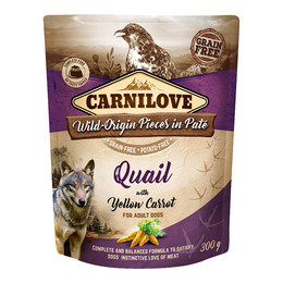 Load image into Gallery viewer, Carnilove Quail with Yellow Carrot for Adult Dogs (Wet Food Pouches)
