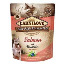 Load image into Gallery viewer, Carnilove Salmon with Blueberries for Puppies (Wet Food Pouches)
