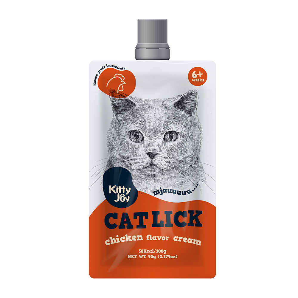 Kitty Joy Cat Lick Chicken Flavor Cream Cat Treats