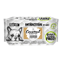 Load image into Gallery viewer, Absolute Pet Absorb Plus Antibacterial Pet Wipes Coconut
