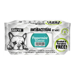 Load image into Gallery viewer, Absolute Pet Absorb Plus Antibacterial Pet Wipes Peppermint
