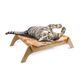 Load image into Gallery viewer, All For Paws Modern Cat Cat Lounge - Orange
