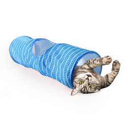 Load image into Gallery viewer, All For Paws Modern Cat Tunnel - Blue
