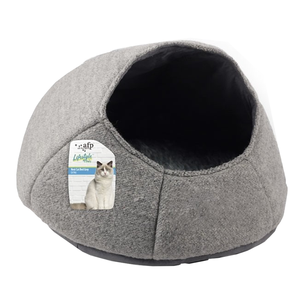 All For Paws Nest Cat Bed - Grey