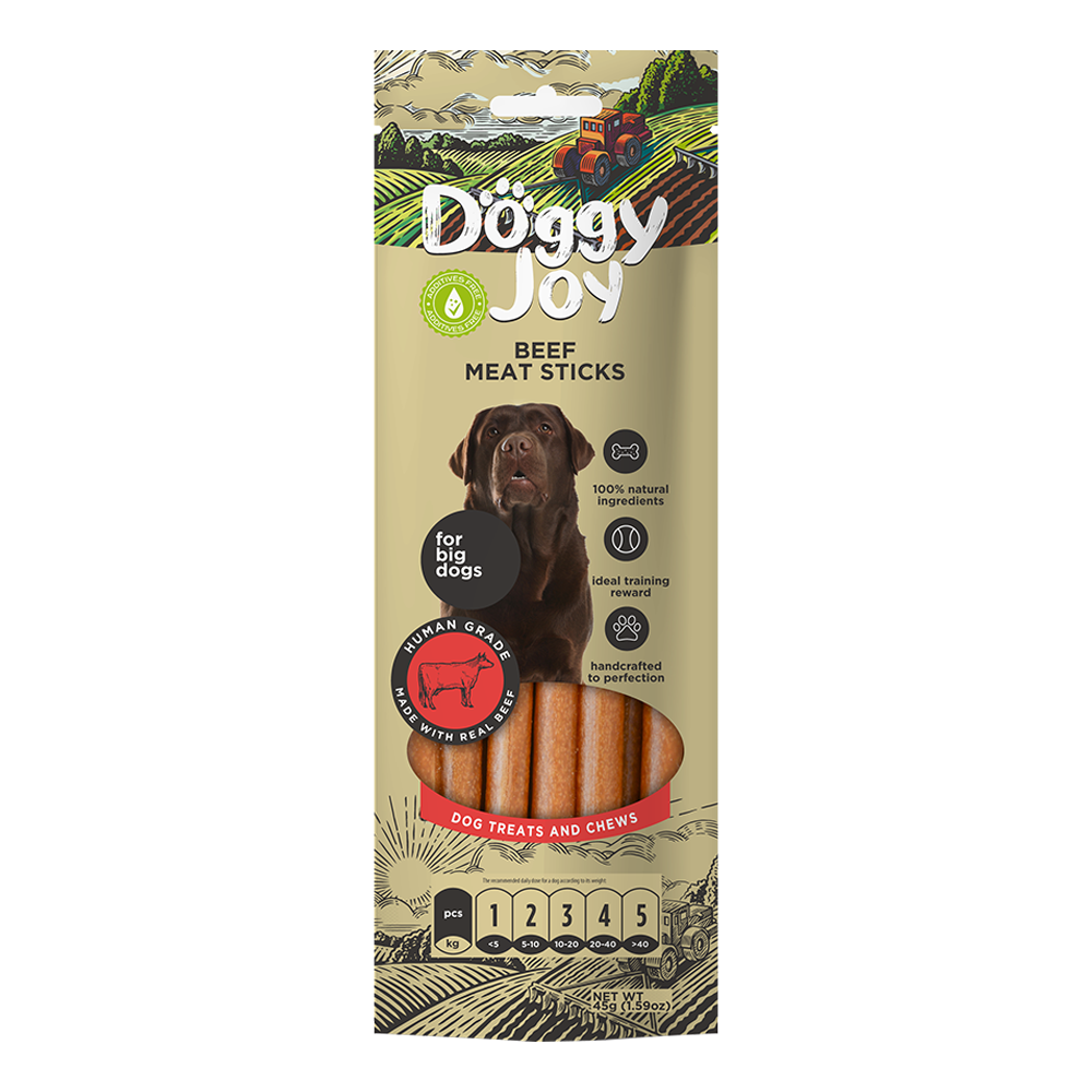 Doggy Joy Beef Meat Sticks Dog Treats