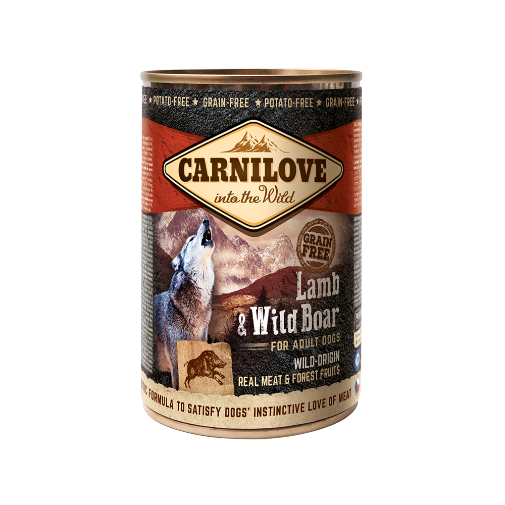 Carnilove Lamb & Wild Boar for Adult Dogs (Wet Food Cans)