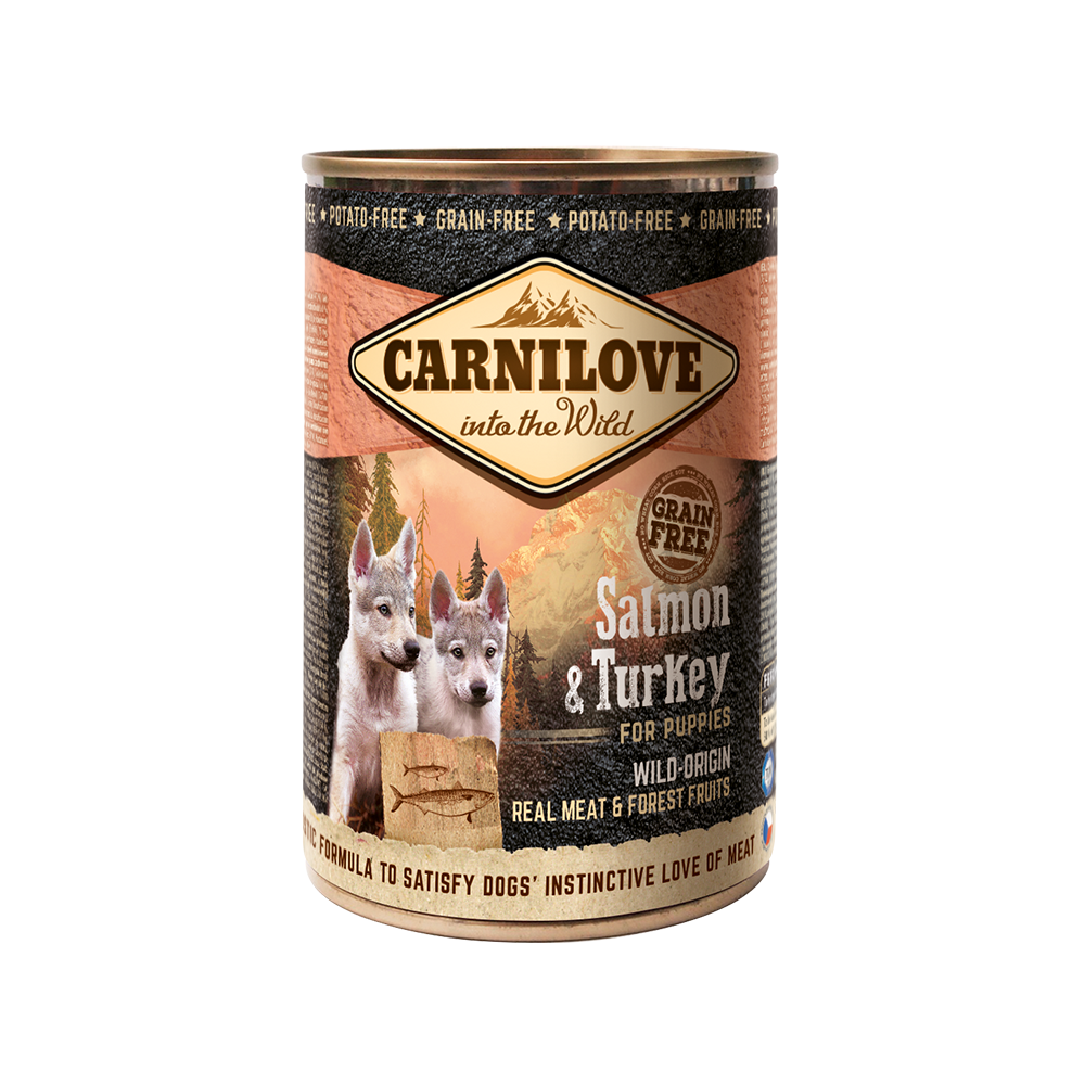 Carnilove Salmon & Turkey for Puppies (Wet Food Cans)