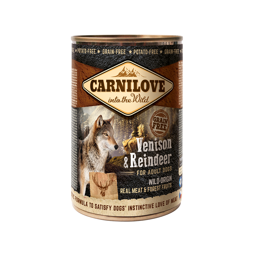 Carnilove Venison & Reindeer for Adult Dogs (Wet Food Cans)