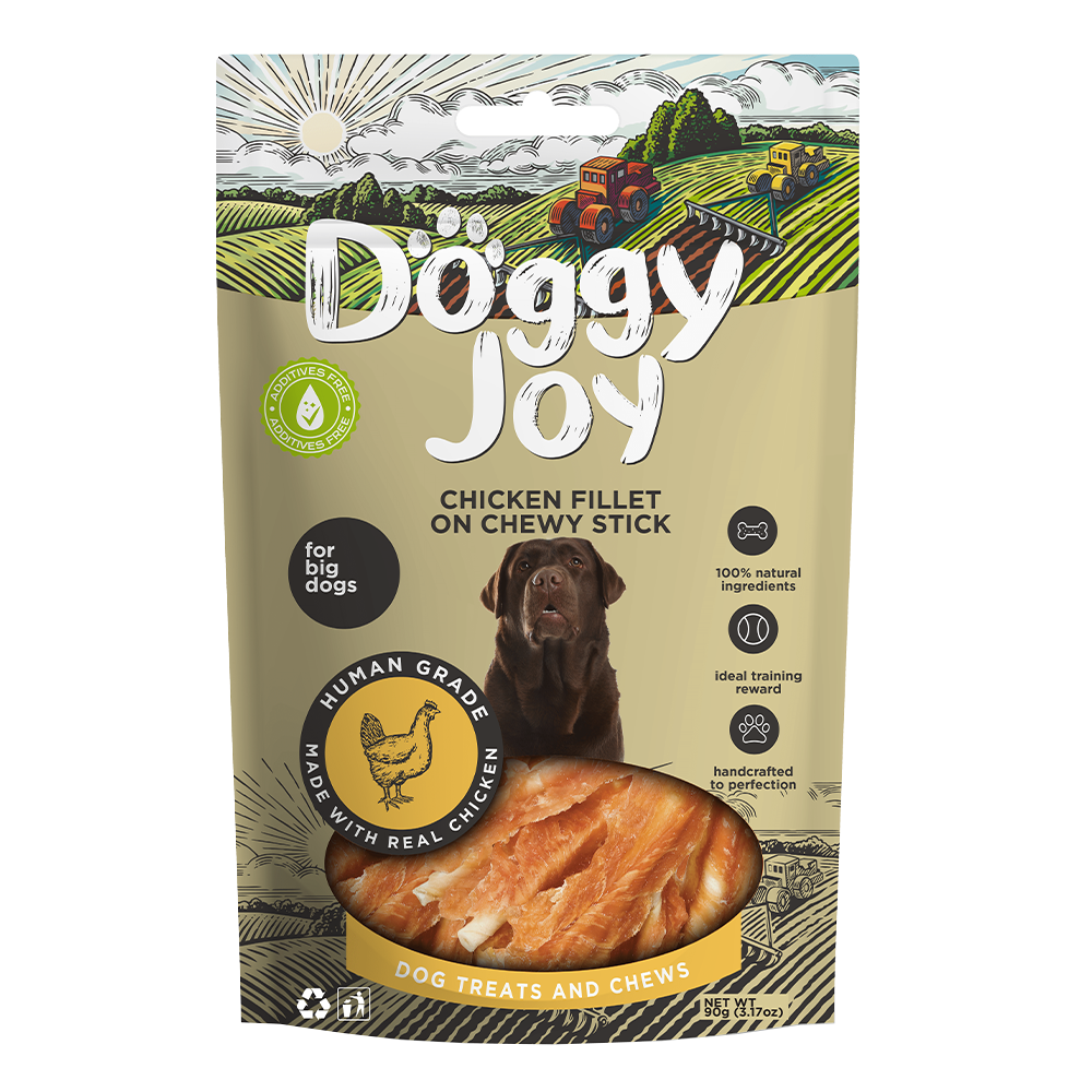 Doggy Joy Chicken Fillet on Chewy Stick Dog Treats