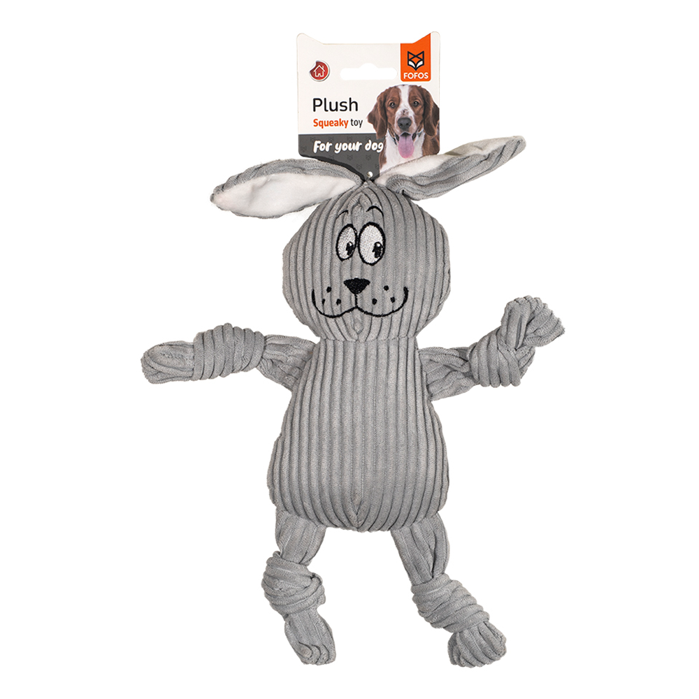 FOFOS Fluffy Rabbit Dog Toy