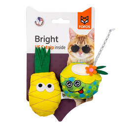 Load image into Gallery viewer, FOFOS Juice &amp; Pineapple with Catnip Cat Toy
