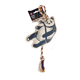 Load image into Gallery viewer, FOFOS Panda Flossy Rope Dog Toy
