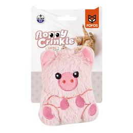 Load image into Gallery viewer, FOFOS Pig Floppy Crinkle Cat Toy
