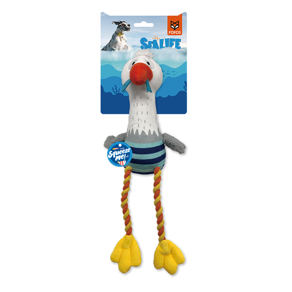 FOFOS Sealife Sea Mew Dog Toy