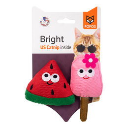 Load image into Gallery viewer, FOFOS Watermelon &amp; Popsicle with Catnip Cat Toy
