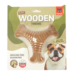 Load image into Gallery viewer, FOFOS Woodplay Tribone Dog Toy
