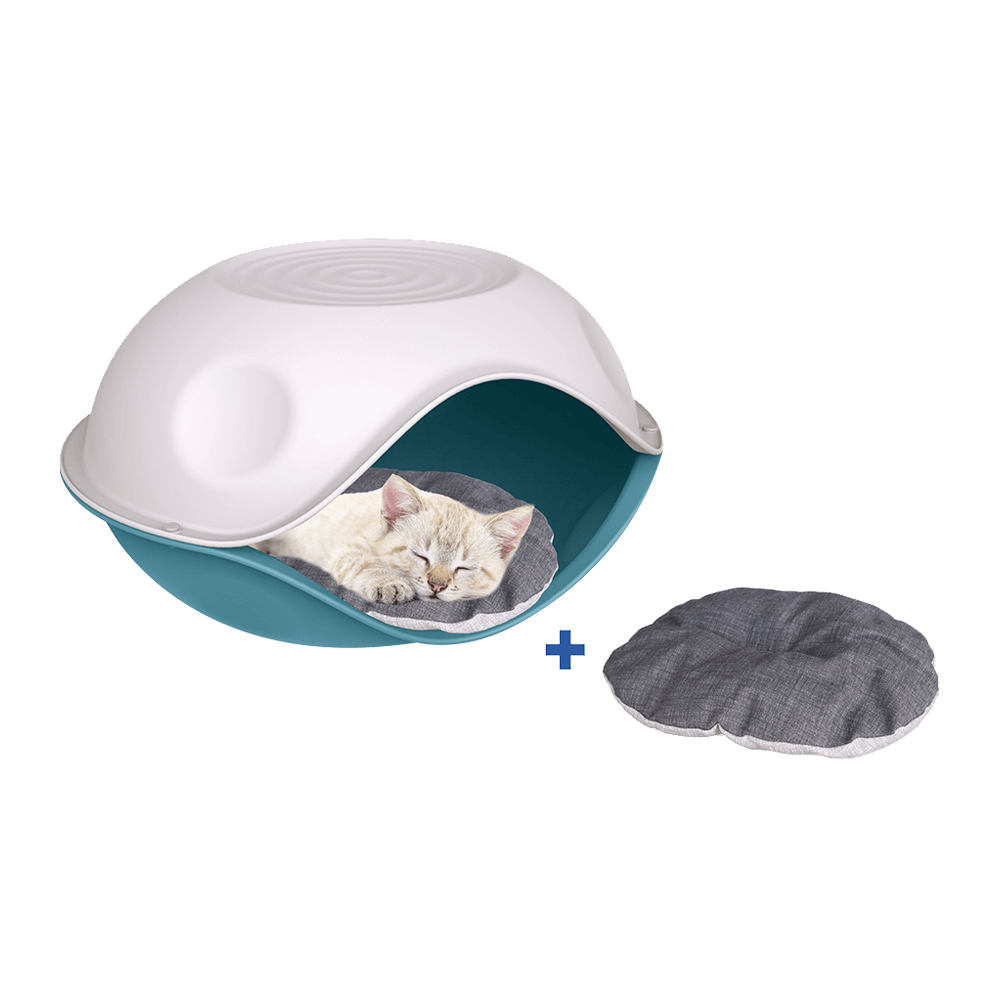 Georplast Duck Covered Pet Bed Blue