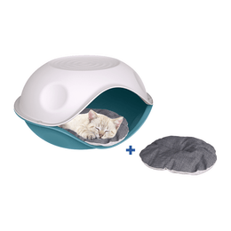 Load image into Gallery viewer, Georplast Duck Covered Pet Bed Blue
