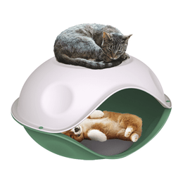 Load image into Gallery viewer, Georplast Duck Covered Pet Bed Green
