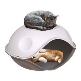 Load image into Gallery viewer, Georplast Duck Covered Pet Bed Grey
