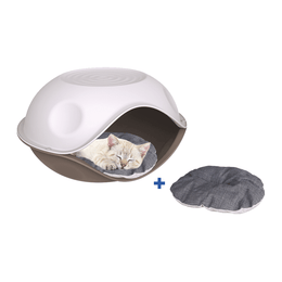 Load image into Gallery viewer, Georplast Duck Covered Pet Bed Grey
