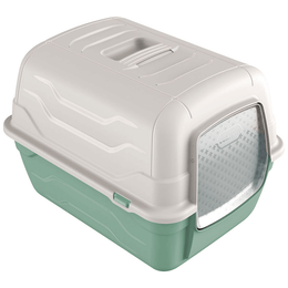 Load image into Gallery viewer, Georplast Roto-Toilet Cat Litter Box Green
