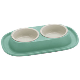 Load image into Gallery viewer, Georplast Soft Touch Plastic Double Bowl Green
