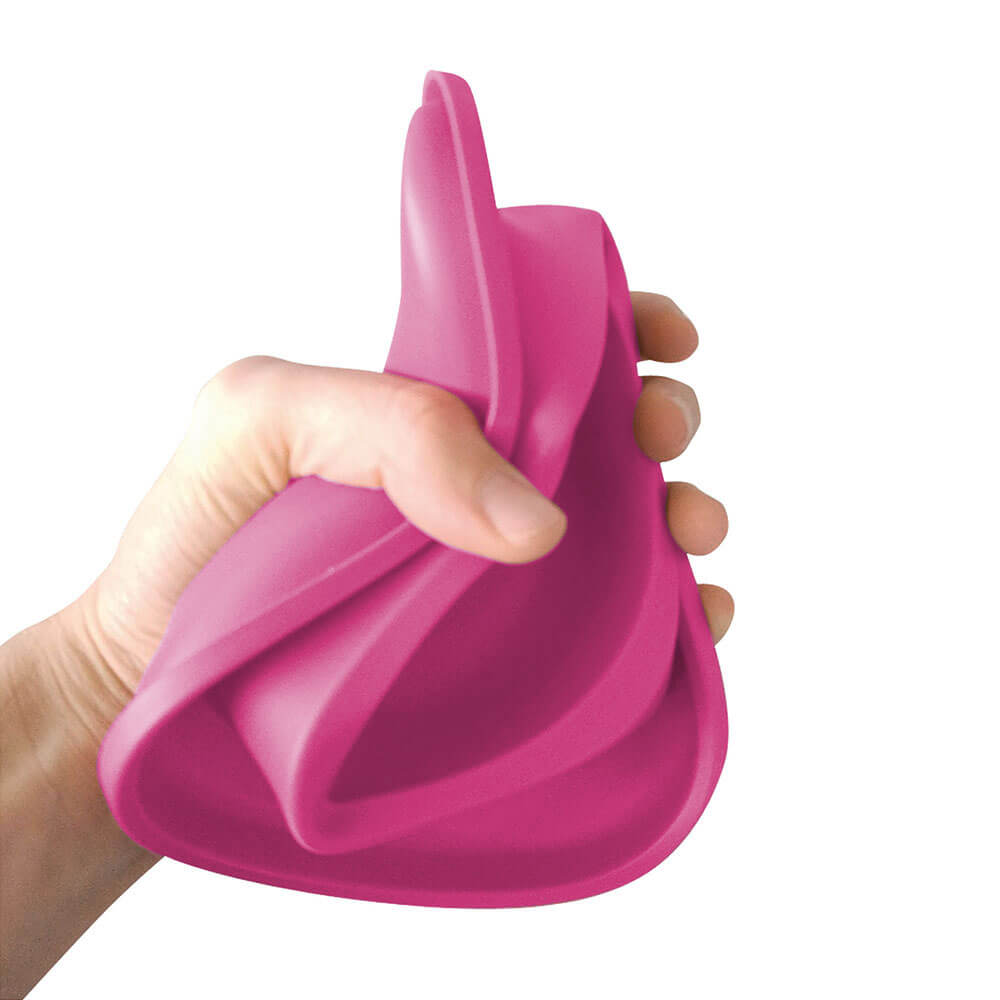 Georplast Soft Touch Plastic Double Bowl Pink