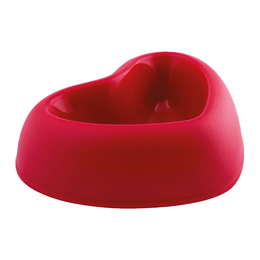 Load image into Gallery viewer, Georplast That&#39;s Amore Plastic Pet Bowl  Red

