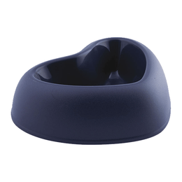 Load image into Gallery viewer, Georplast That&#39;s Amore Plastic Pet Bowl Navy Blue
