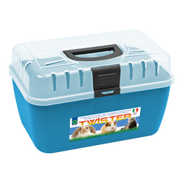 Load image into Gallery viewer, Georplast Twister Small Pets Transport Box - Blue
