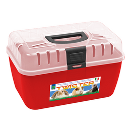 Load image into Gallery viewer, Georplast Twister Small Pets Transport Box - Red
