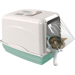 Load image into Gallery viewer, Georplast Vicky Cat Litter Box Green
