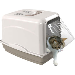 Load image into Gallery viewer, Georplast Vicky Cat Litter Box Grey
