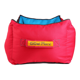 Load image into Gallery viewer, GiGwi Place Soft Bed Blue &amp; Red
