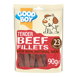 Load image into Gallery viewer, Good Boy Tender Beef Fillets Natural Dog Treats
